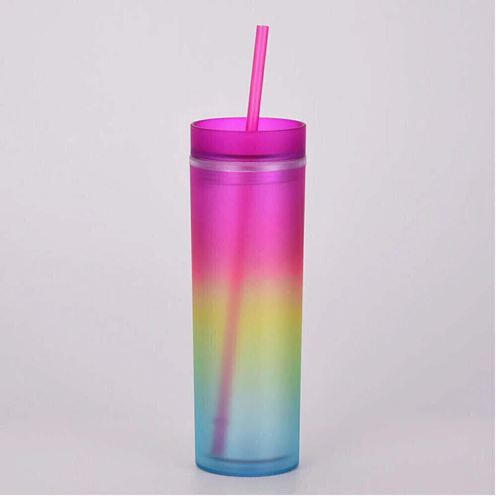 Gradient Rainbow Tumblers Pink To Blue